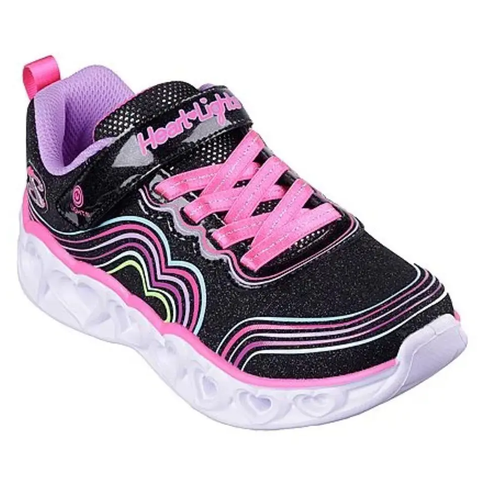 Zapatilla Niña Negra Skechers 302689LBKMT 1