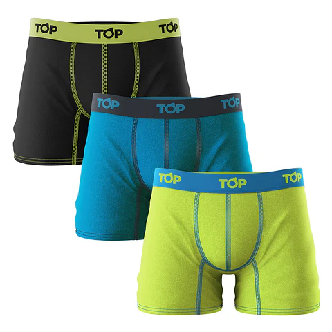 Boxer Hombre Algodón Colores Surtidos Top 208P/3