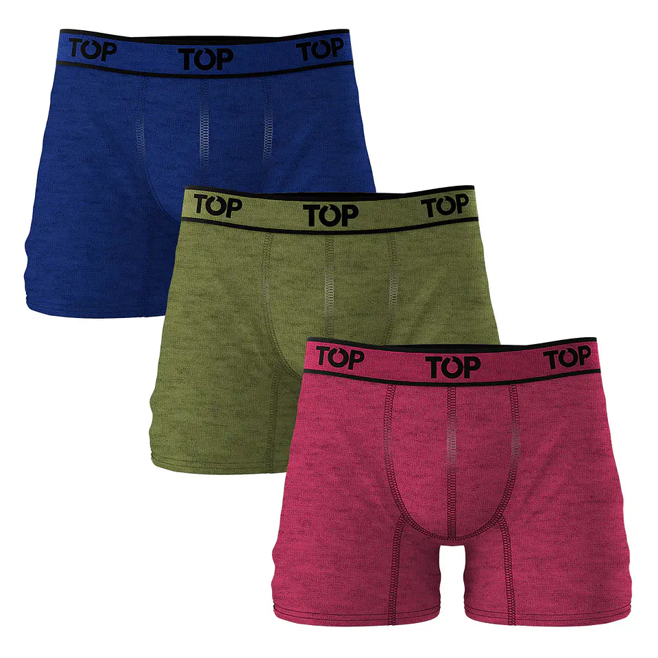 Boxer Hombre Algodón Colores Surtidos Top 208P/3 6
