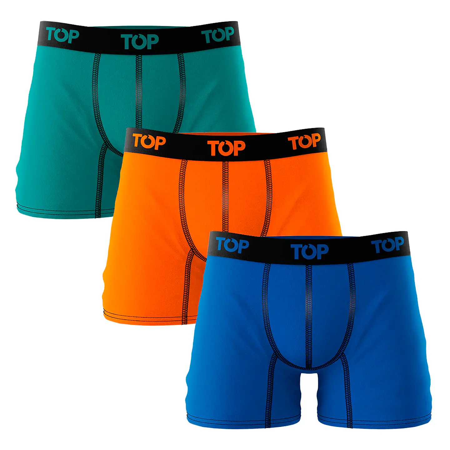 Boxer Hombre Algodón Colores Surtidos Top 208P/3 7