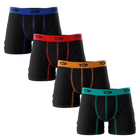 Boxer Hombre Algodón Colores Surtidos Top 208PKP/4