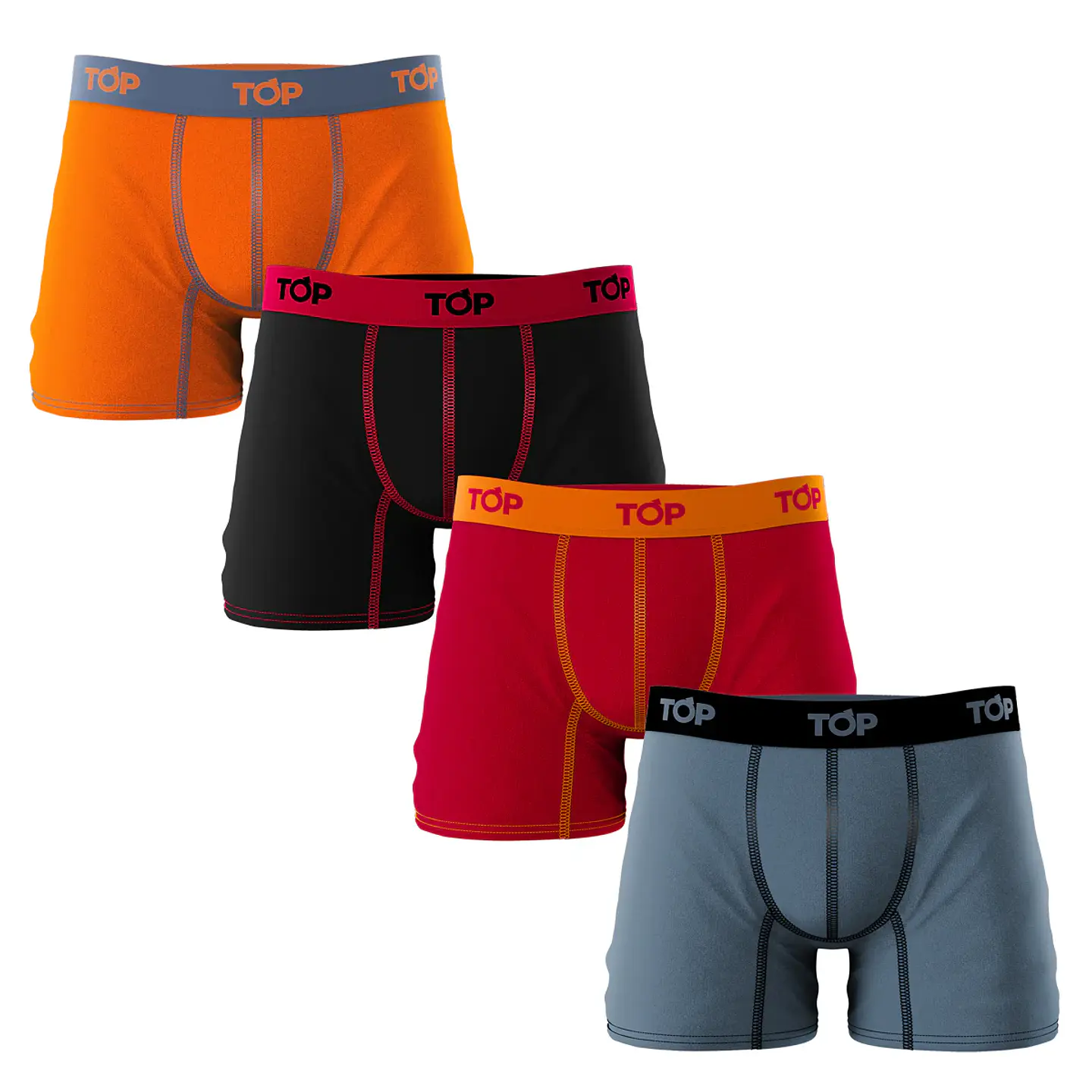 Boxer Hombre Algodón Colores Surtidos Top 208PKP/4 3