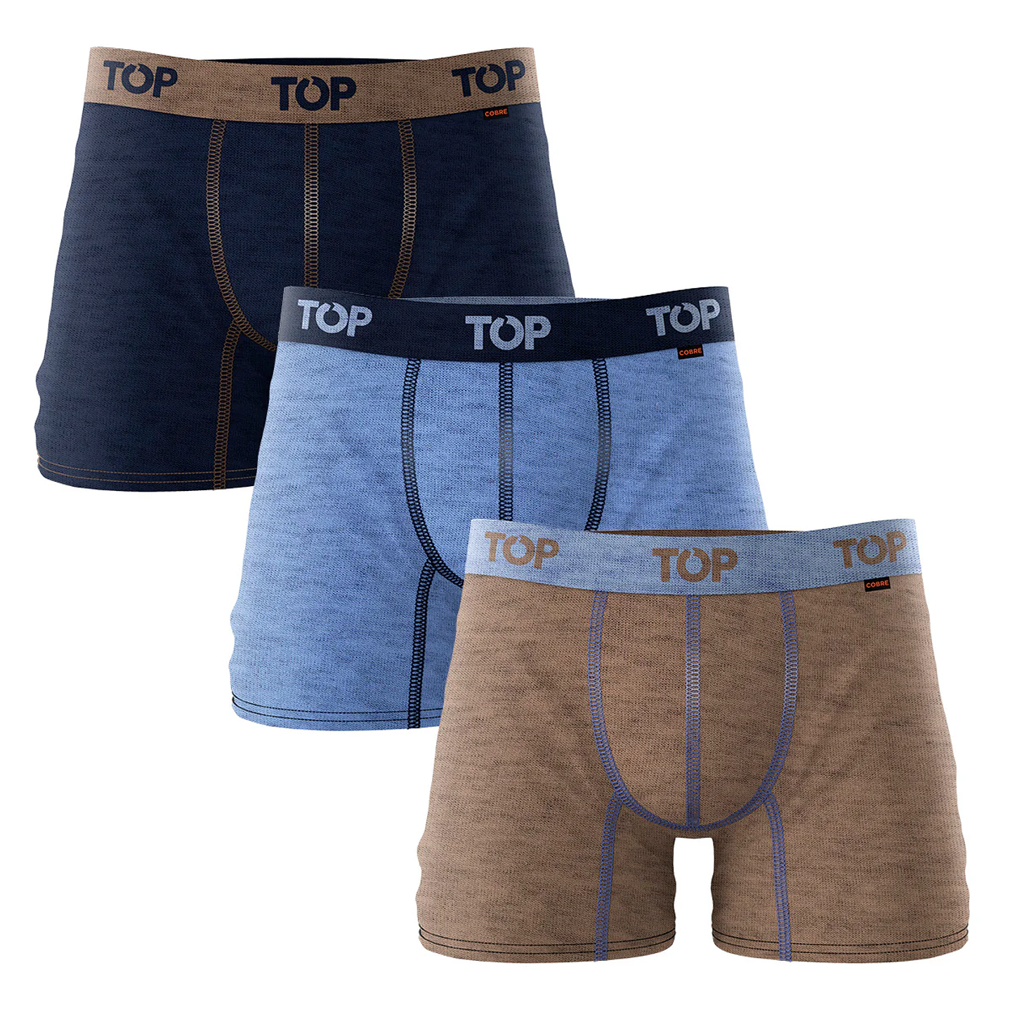 Boxer Hombre Cobre Colores Surtidos Top 208ACOBP3 1