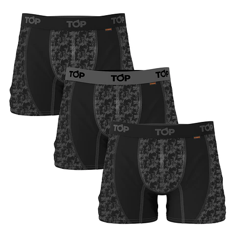 Boxer Hombre Microfibra Cobre Colores Surtidos Top 208MCCP3