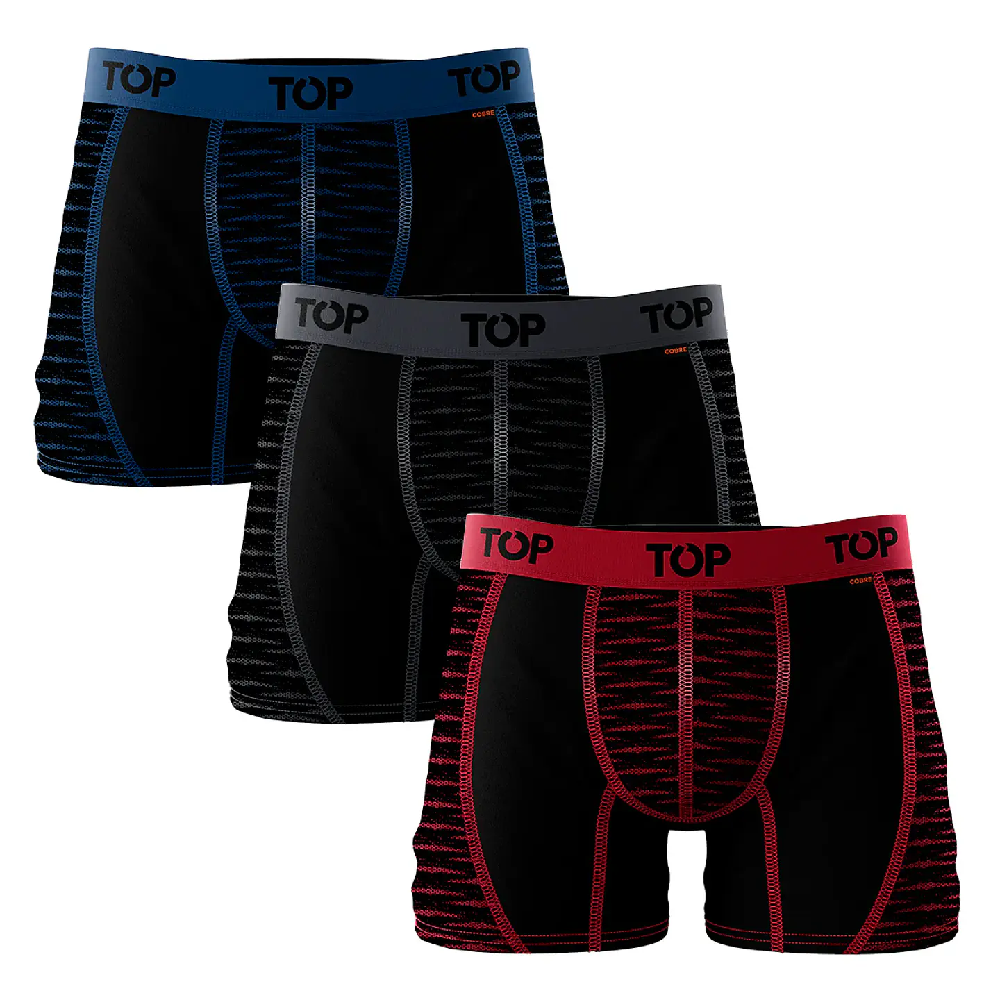 Boxer Hombre Microfibra Cobre Colores Surtidos Top 208MCCP3 3