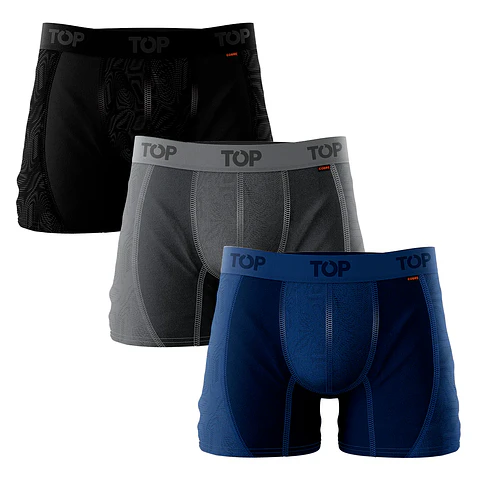 Boxer Hombre Microfibra Cobre Colores Surtidos Top 208MCCP3