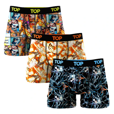Boxer Hombre Microfibra Naruto Colores Surtidos Top 208MENSP3