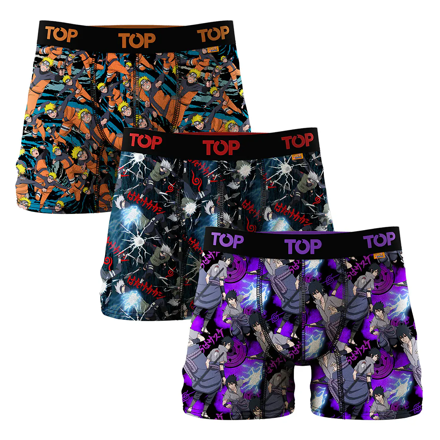 Boxer Hombre Microfibra Naruto Colores Surtidos Top 208MENSP3 2