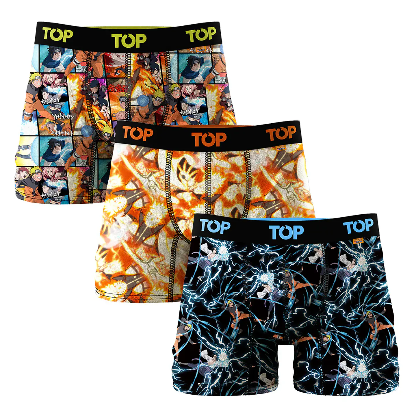 Boxer Hombre Microfibra Naruto Colores Surtidos Top 208MENSP3 1