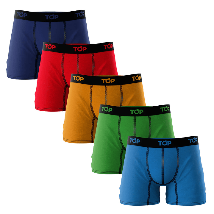 Boxer Hombre Algodón Colores Surtidos Top 208P5 3