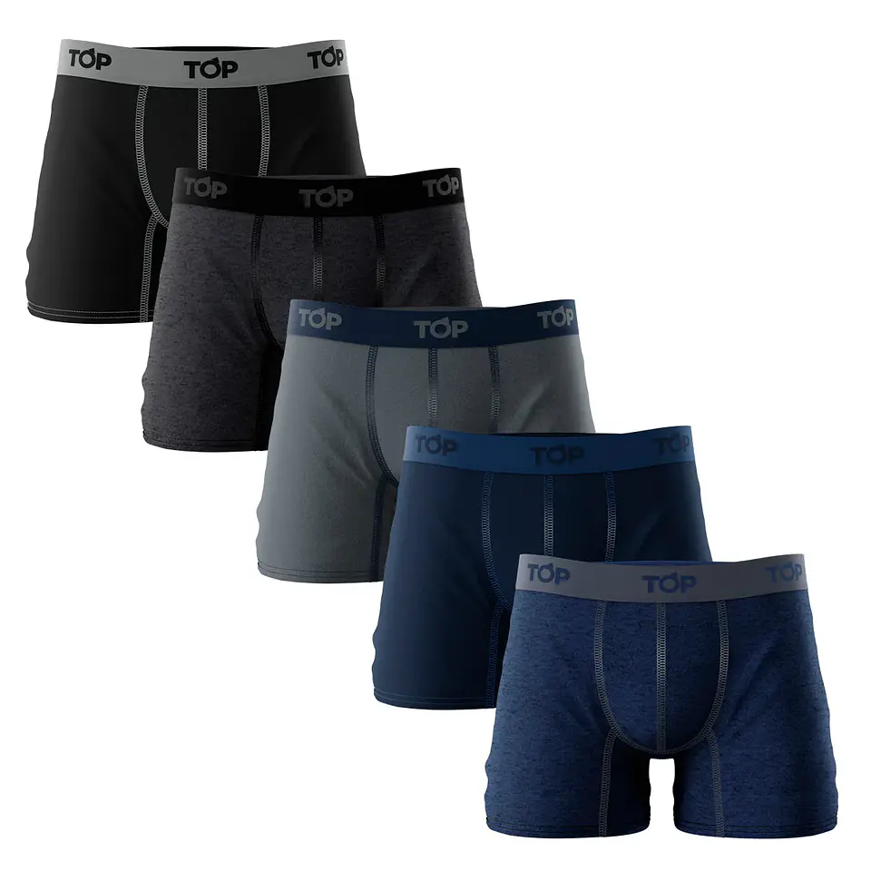 Boxer Hombre Algodón Colores Surtidos Top 208P5 5