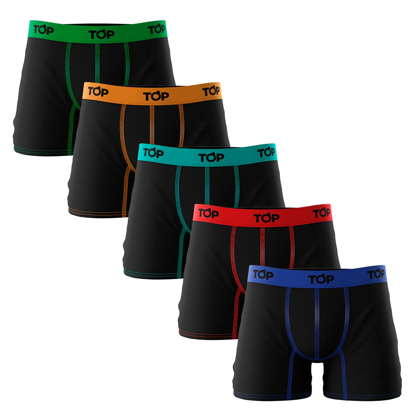 Boxer Hombre Algodón Colores Surtidos Top 208P5 6