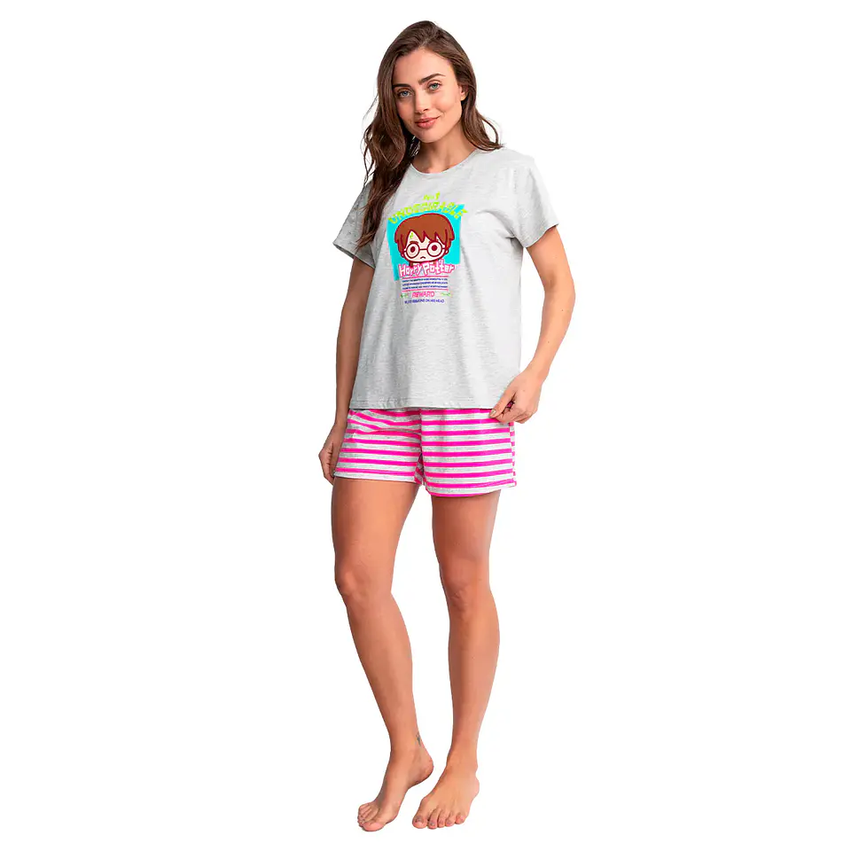 Pijama Mujer Algodón Harry Potter Multicolor Top M251AVHPT 3