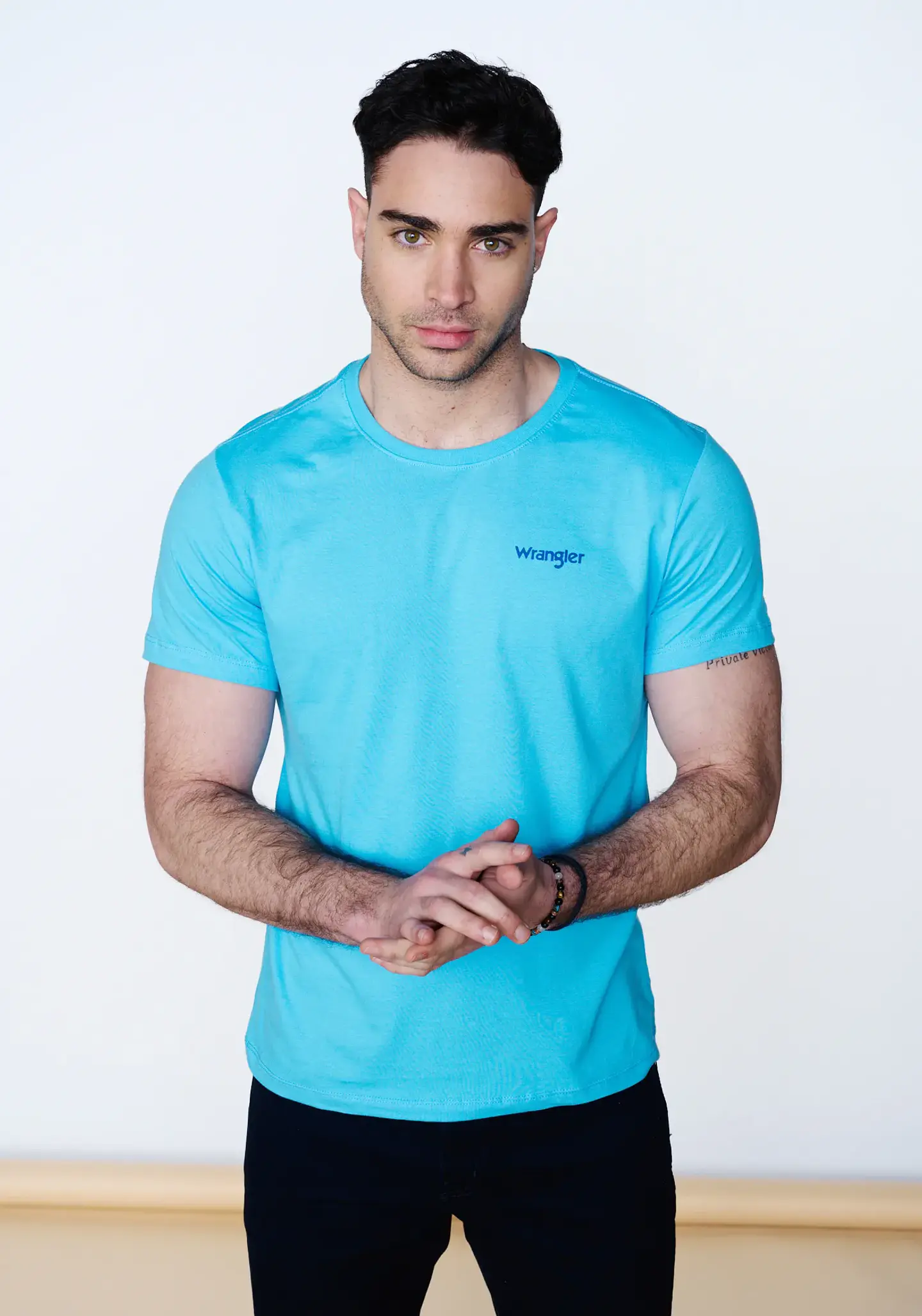 Polera Hombre Celeste Wrangler 144974 1