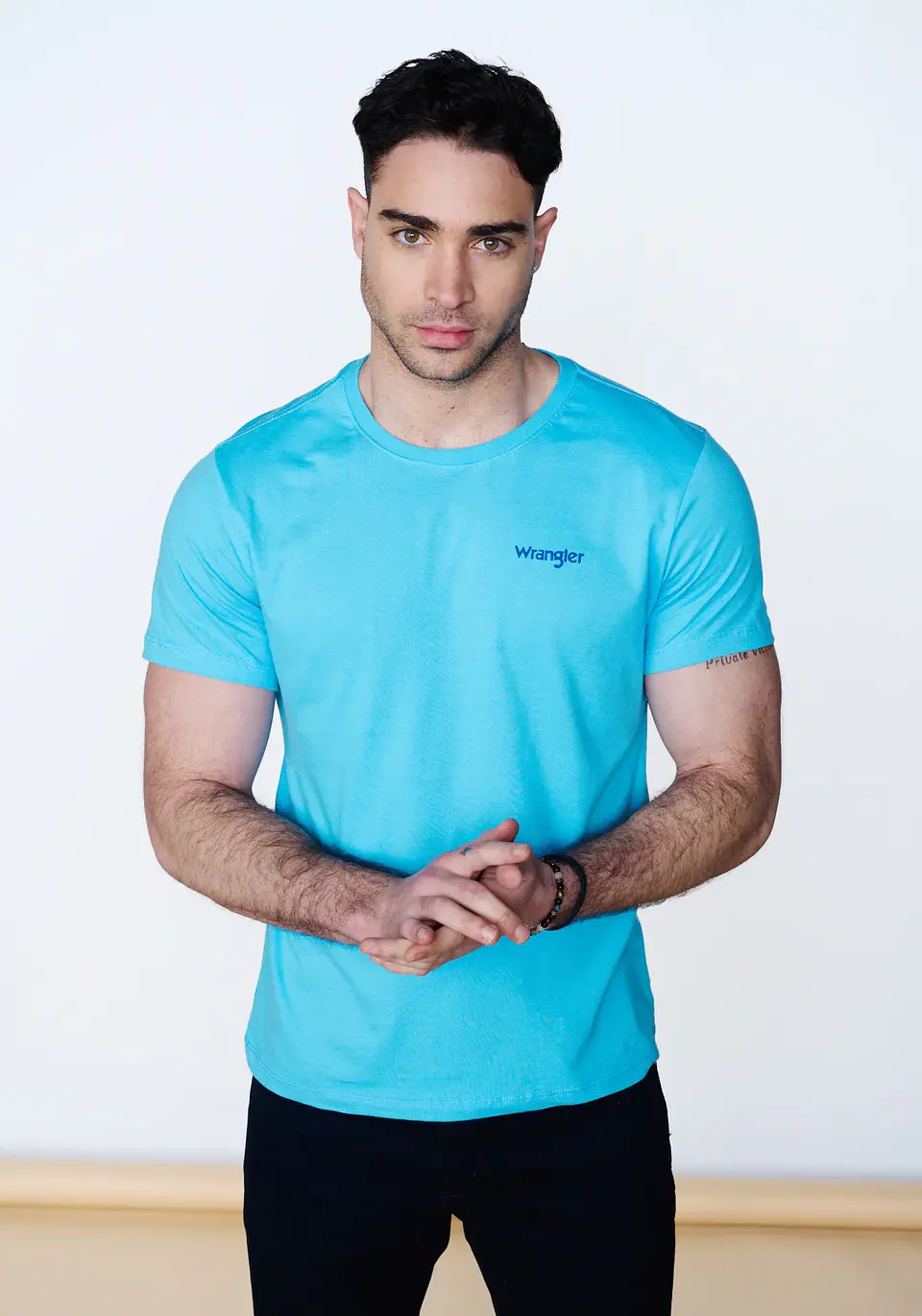 Polera Hombre Celeste Wrangler 144974 1