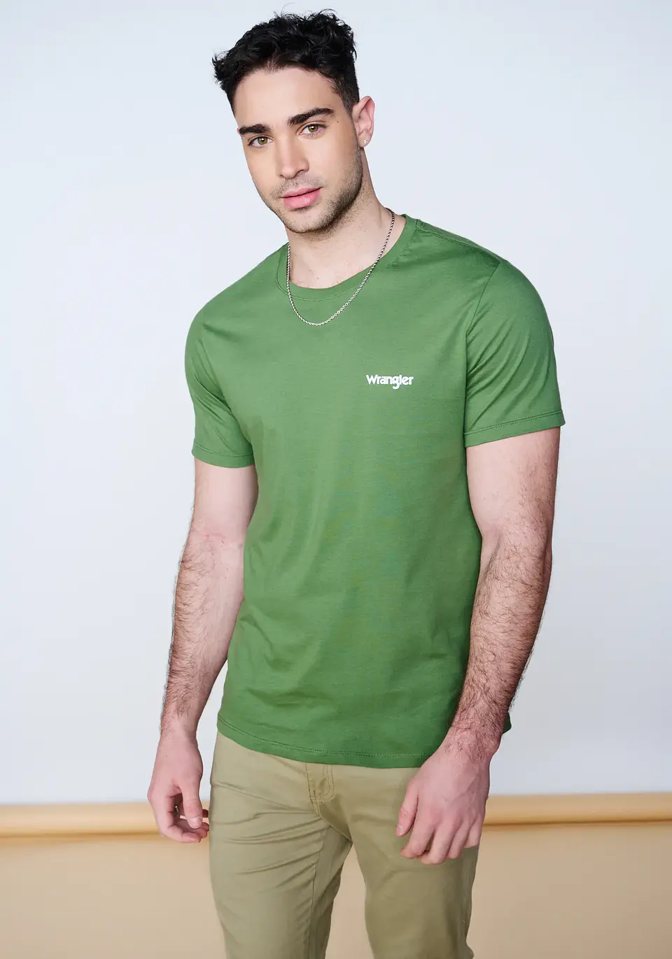 Polera Hombre Verde Wrangler 144975 1