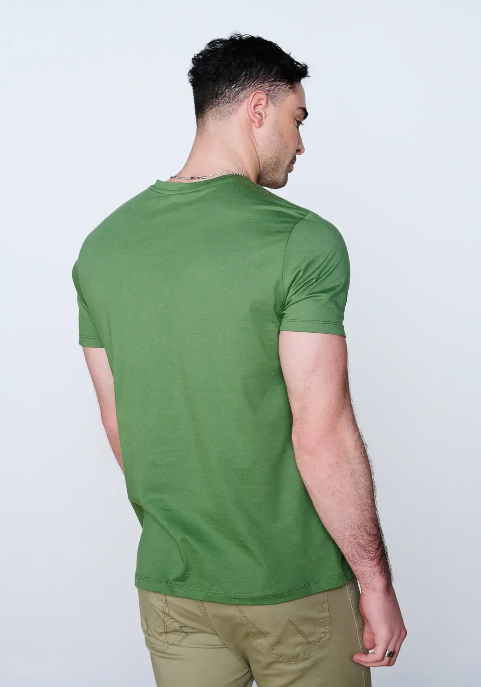 Polera Hombre Verde Wrangler 144975 2