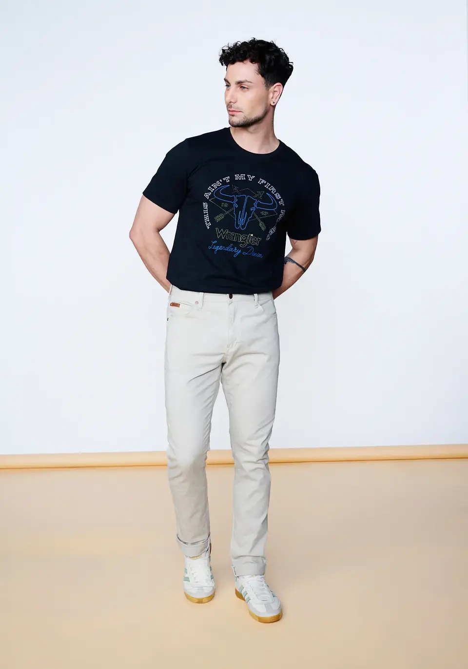 Pantalón Hombre Camel Wrangler 144980 1