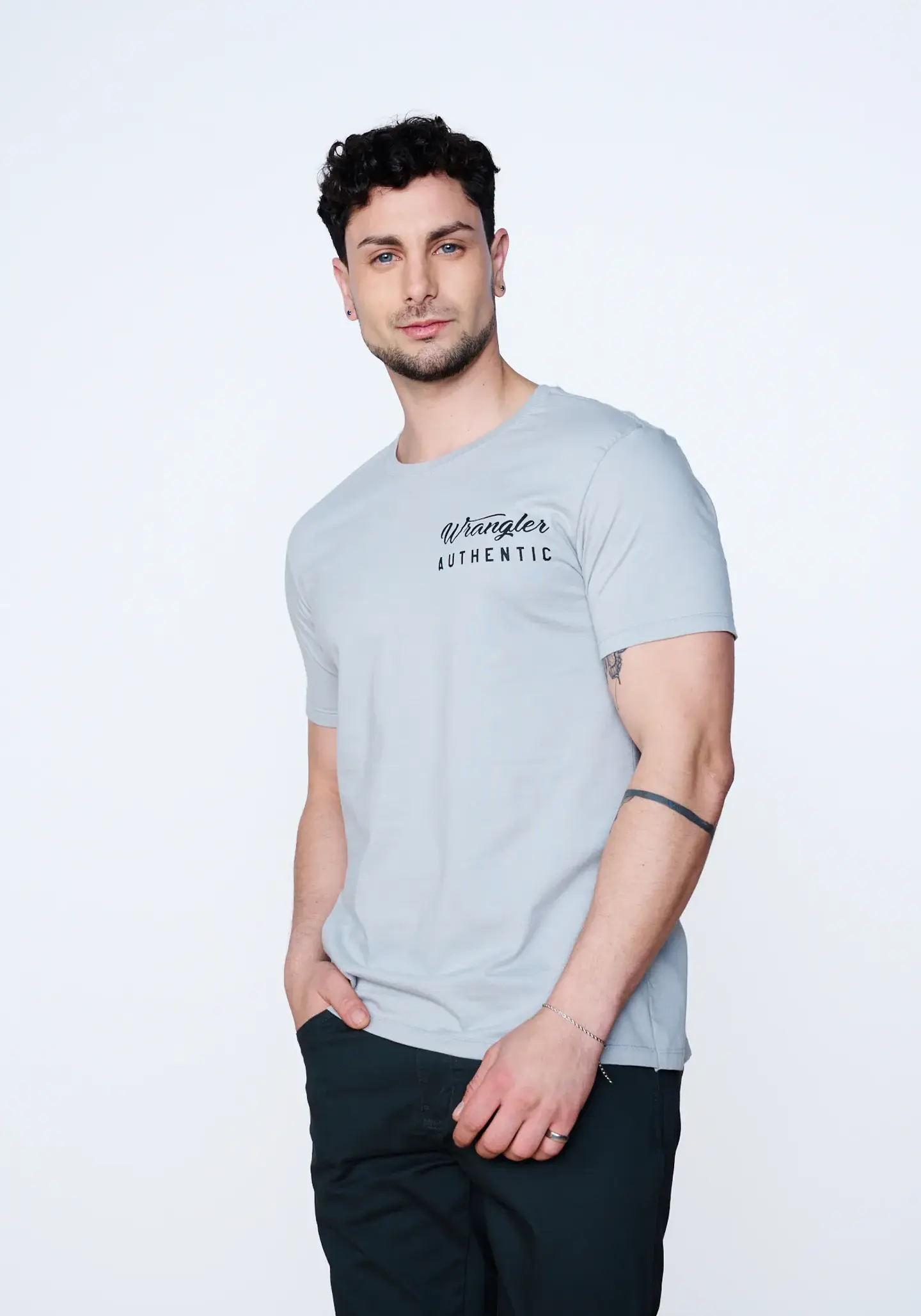 Polera Hombre Gris Wrangler 145006 1