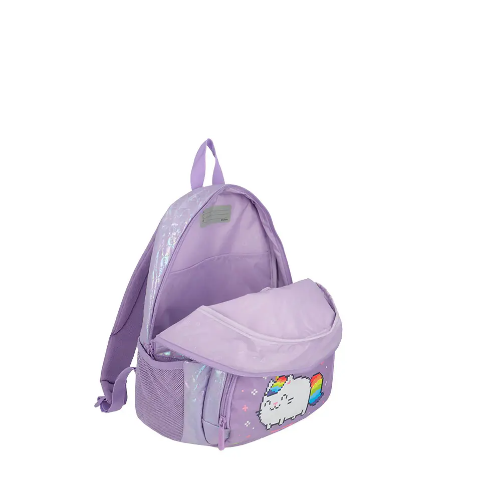 Mochila Gato Lila Saxoline 155111A4451CNU 3