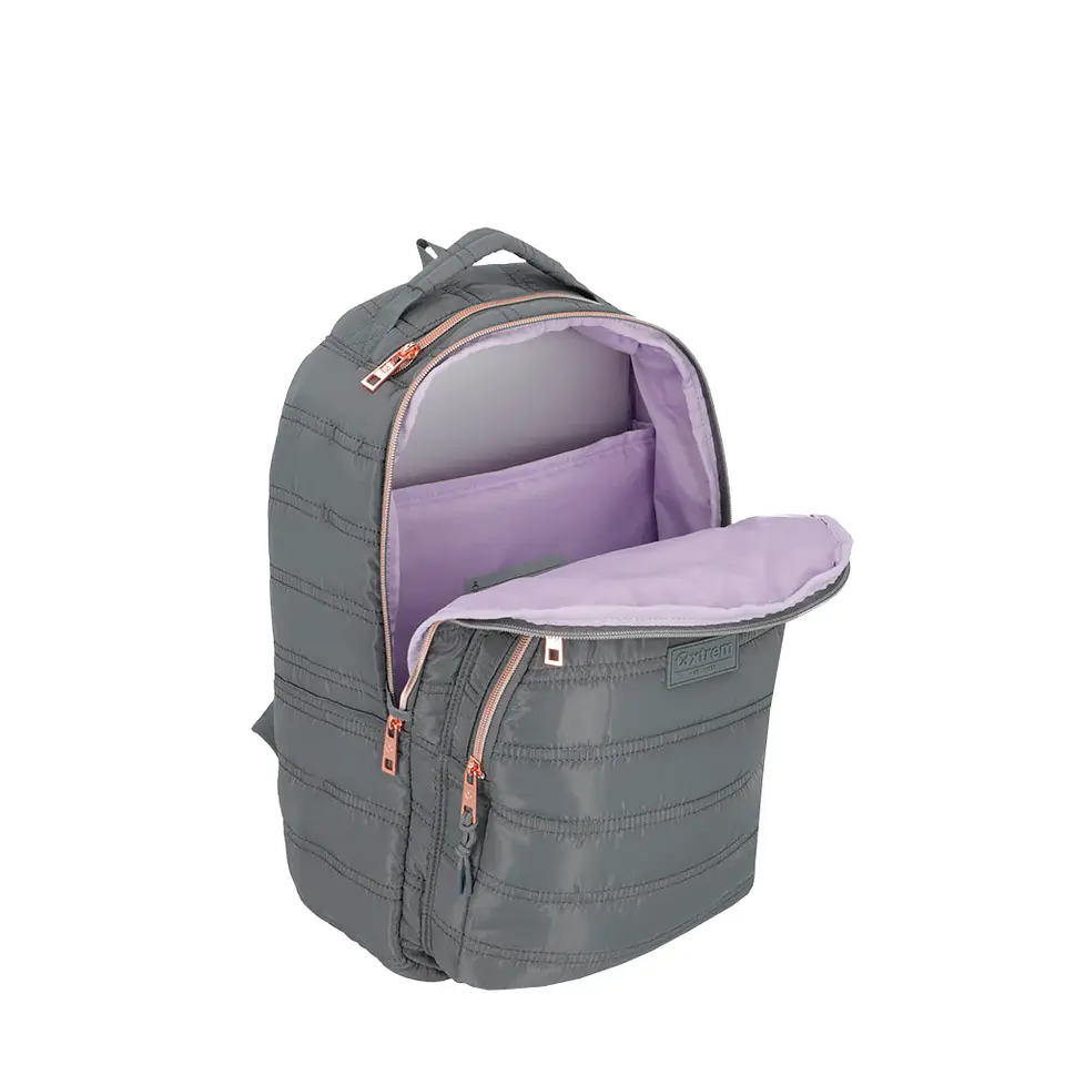 Mochila Gris Saxoline 15510113741CNU 3