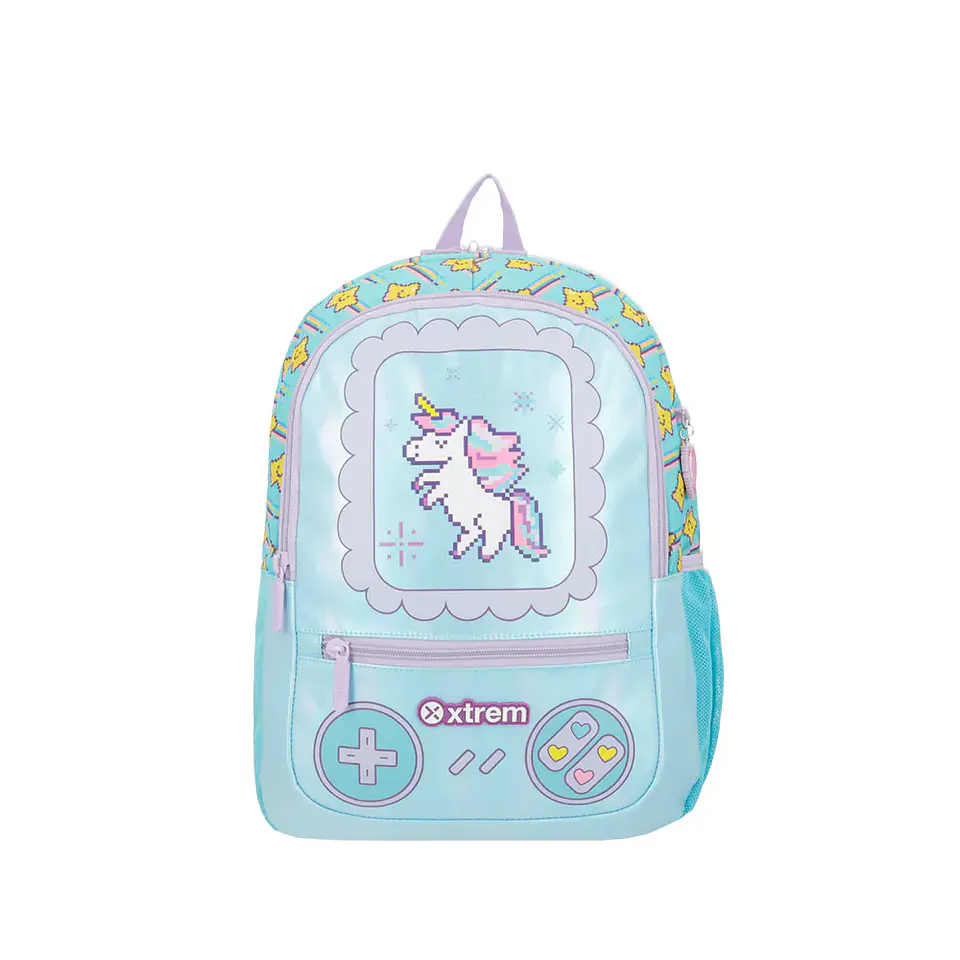 Mochila Unicornio Celeste Saxoline 15511098151CNU 1
