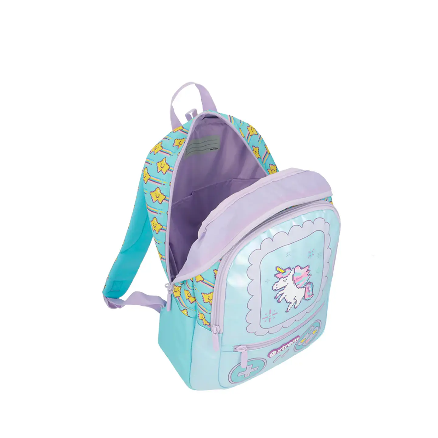 Mochila Unicornio Celeste Saxoline 15511098151CNU 3