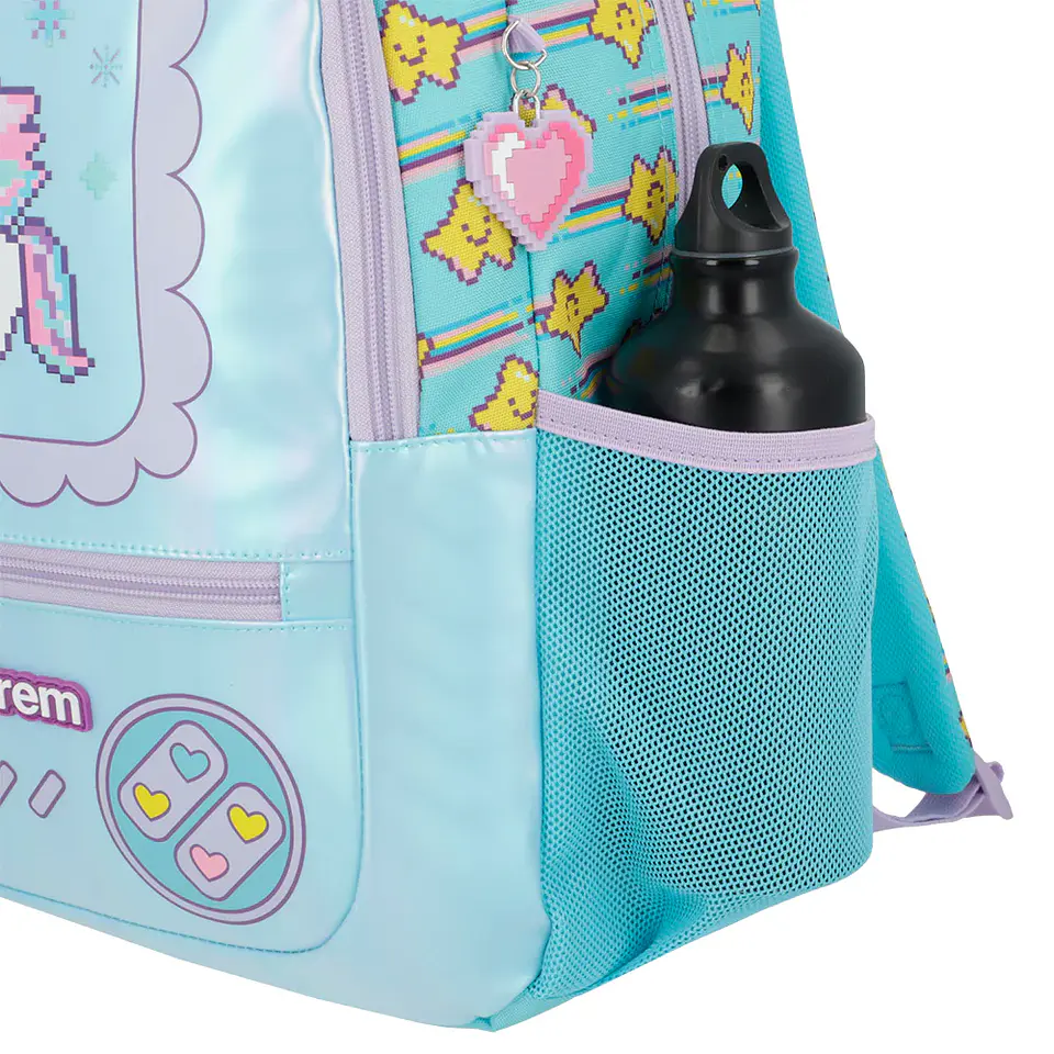 Mochila Unicornio Celeste Saxoline 15511098151CNU 4