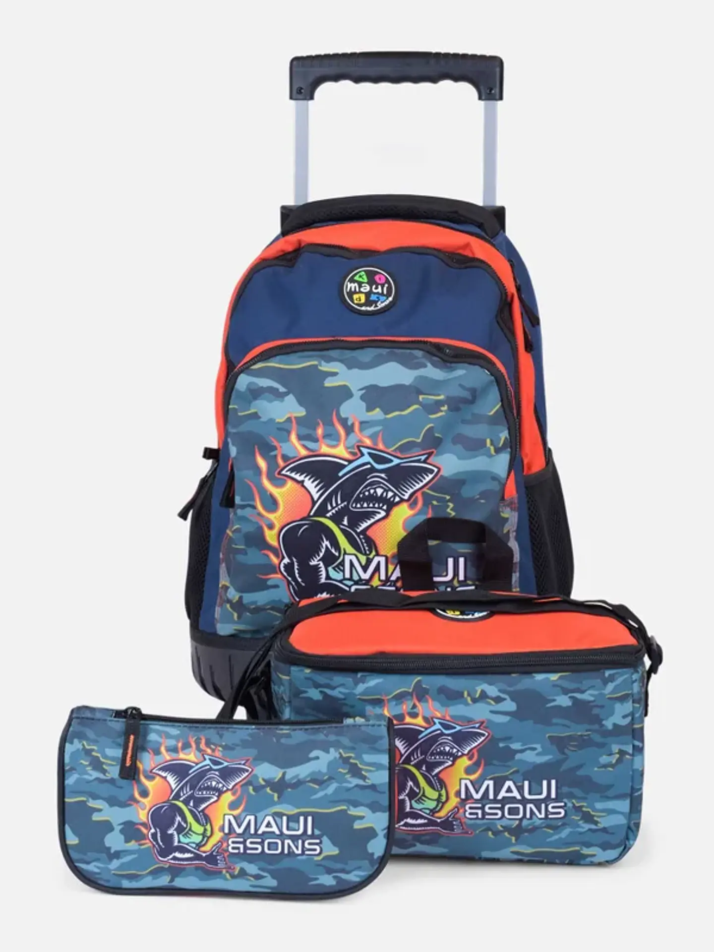 Mochila Multicolor + Estuche + Lonchera Maui 5AM145-KC25 1
