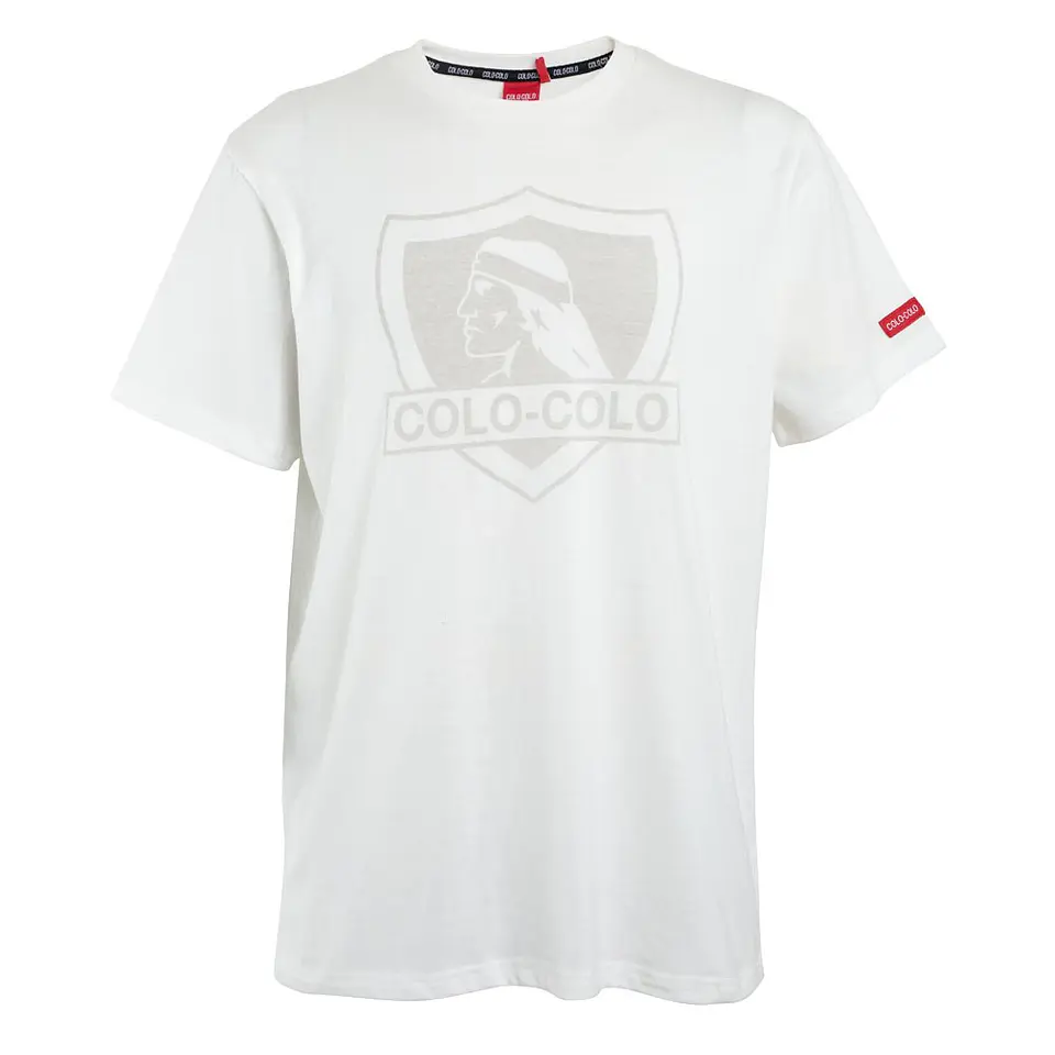Polera Hombre Urbana Colo Colo Blanca Street Machine CLCPOV2301BL 1