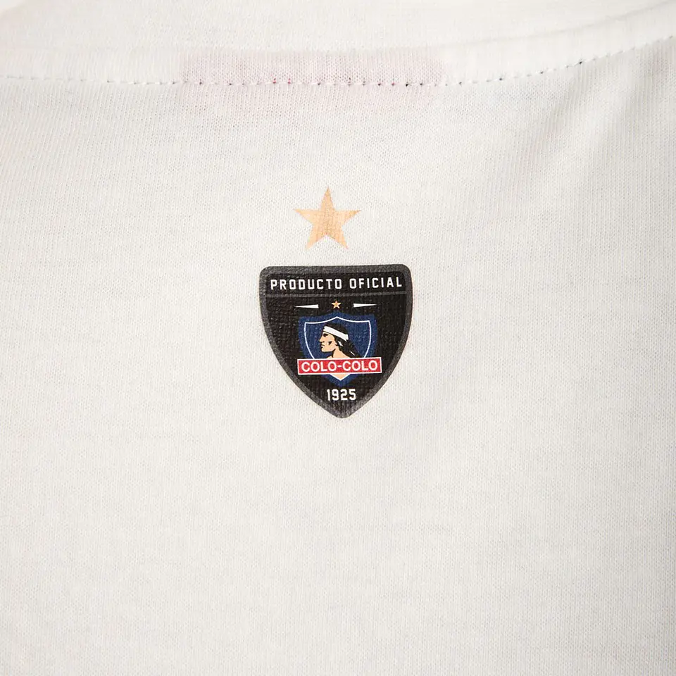 Polera Hombre Urbana Colo Colo Blanca Street Machine CLCPOV2318NE 3
