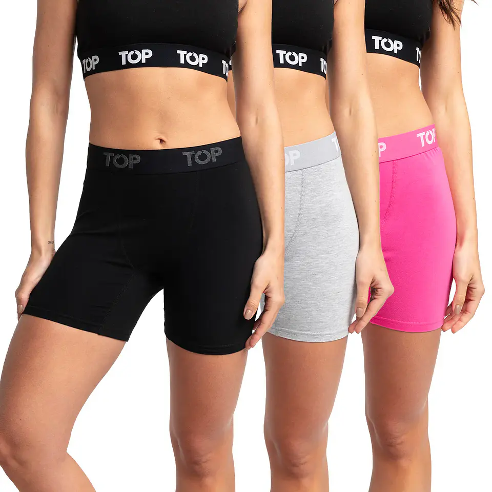 Boxer Mujer Colores Surtidos Top M208P/3 4
