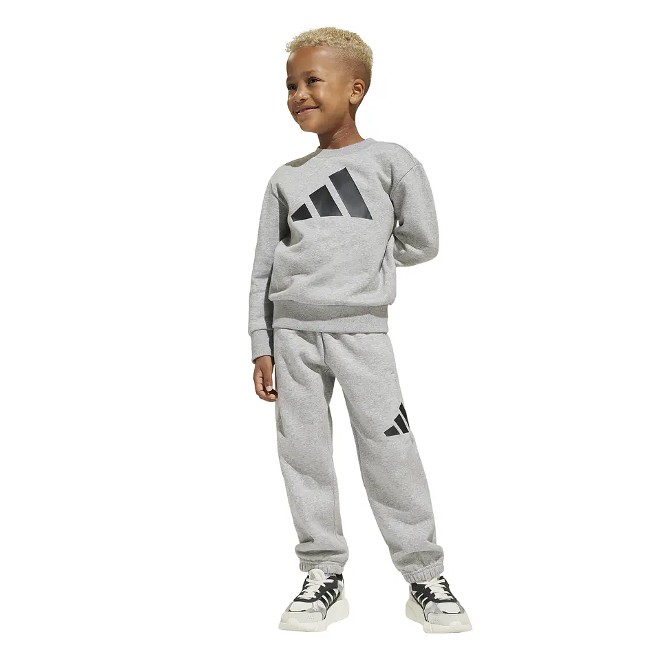 Conjunto Niño/a Gris Adidas JC9725 1