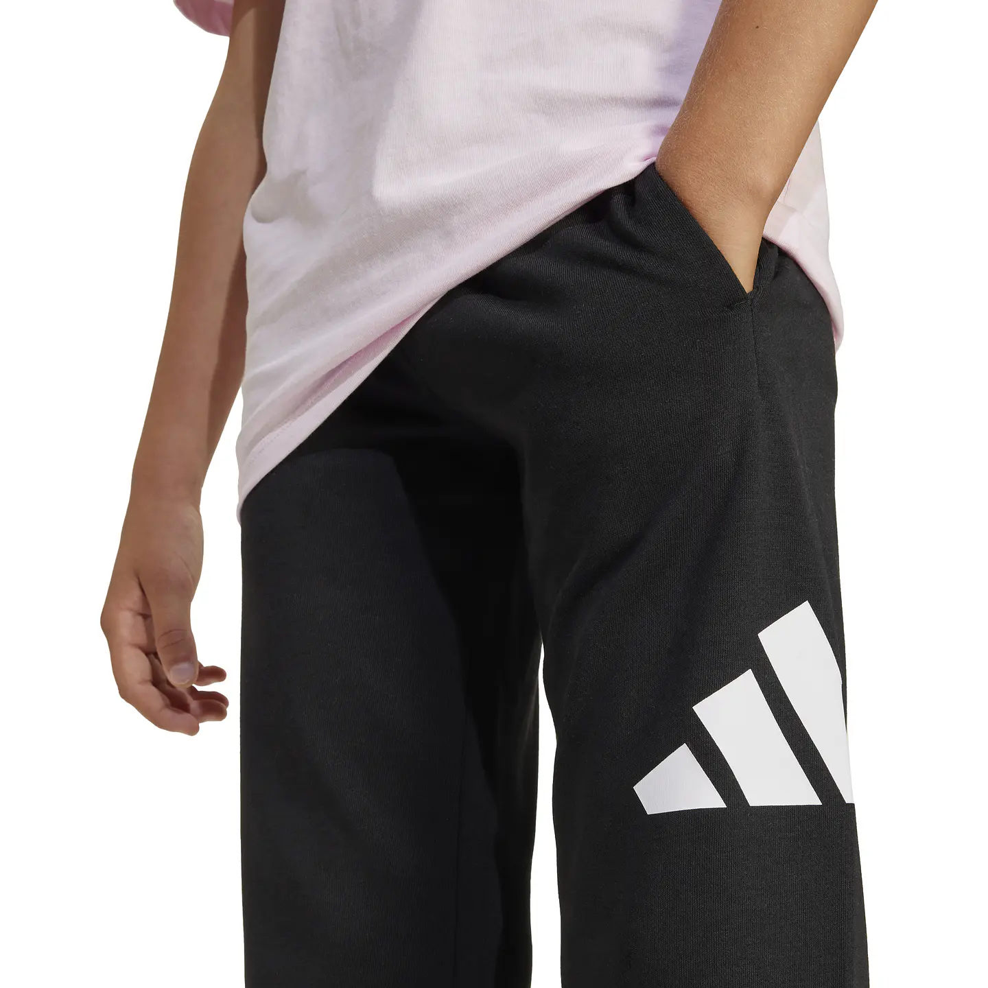 Pantalón de Buzo Juvenil Negro Adidas JD2090 3