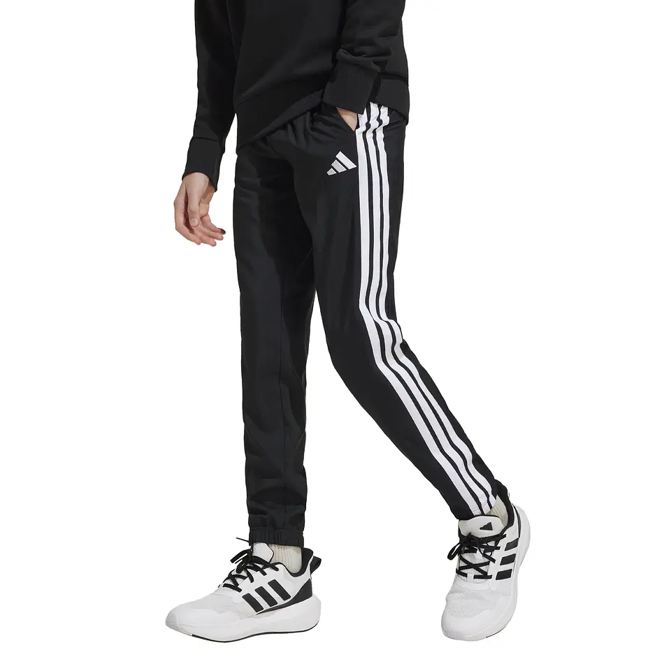Pantalón de Buzo Juvenil Negro Adidas JD6500 1