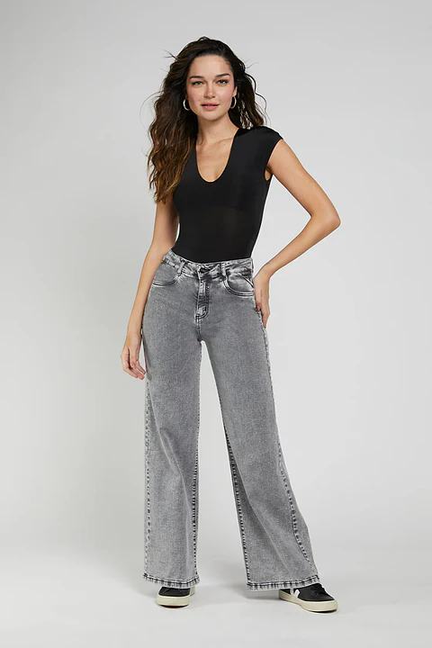 Jeans Mujer Gris Amalia 5032