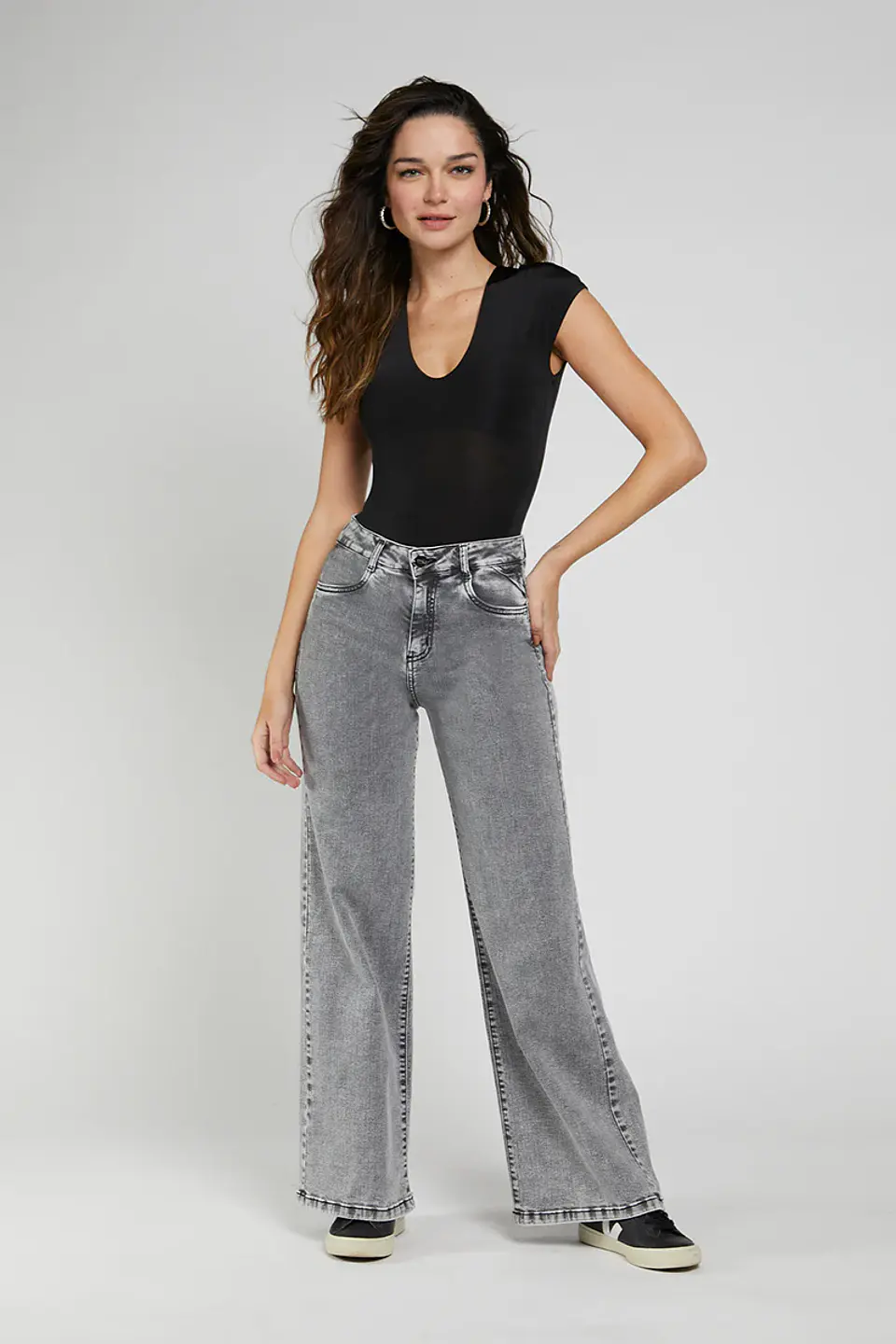 Jeans Mujer Gris Amalia 5032 1
