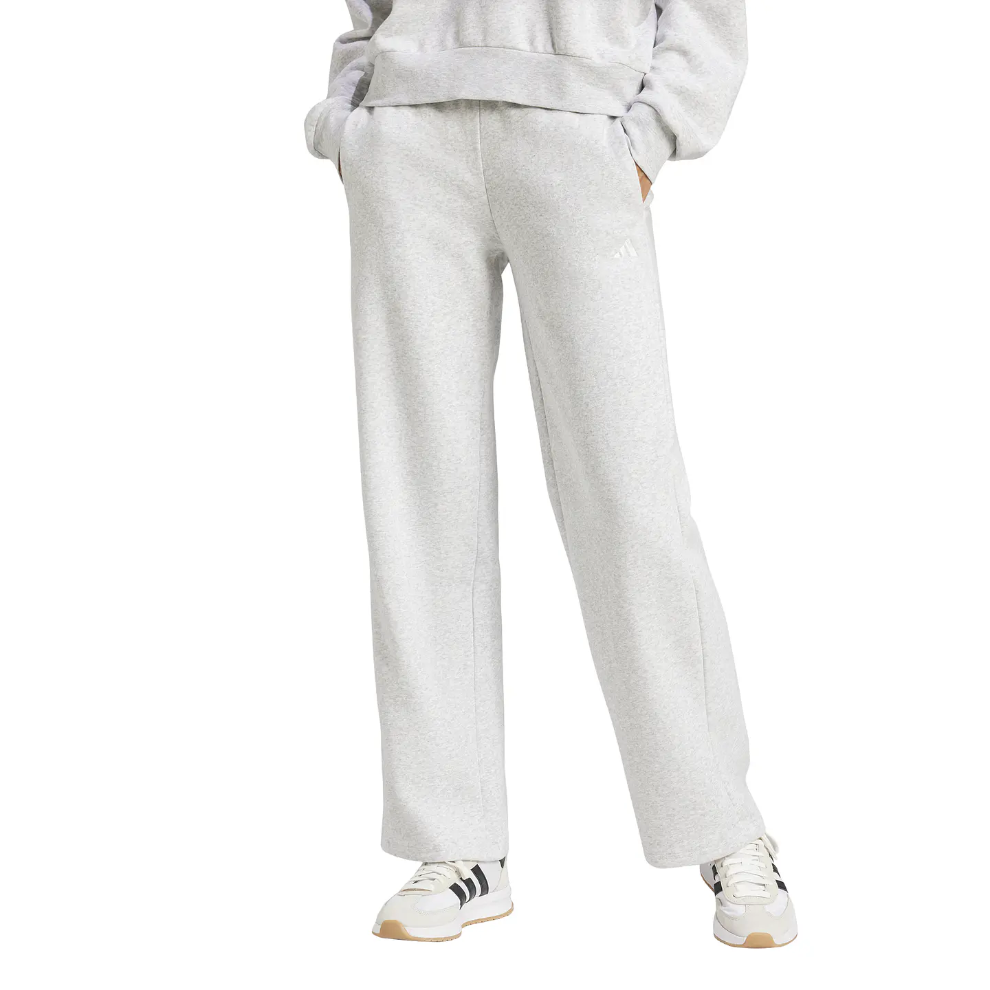 Pantalón de Buzo Mujer Gris Adidas JI6050 1
