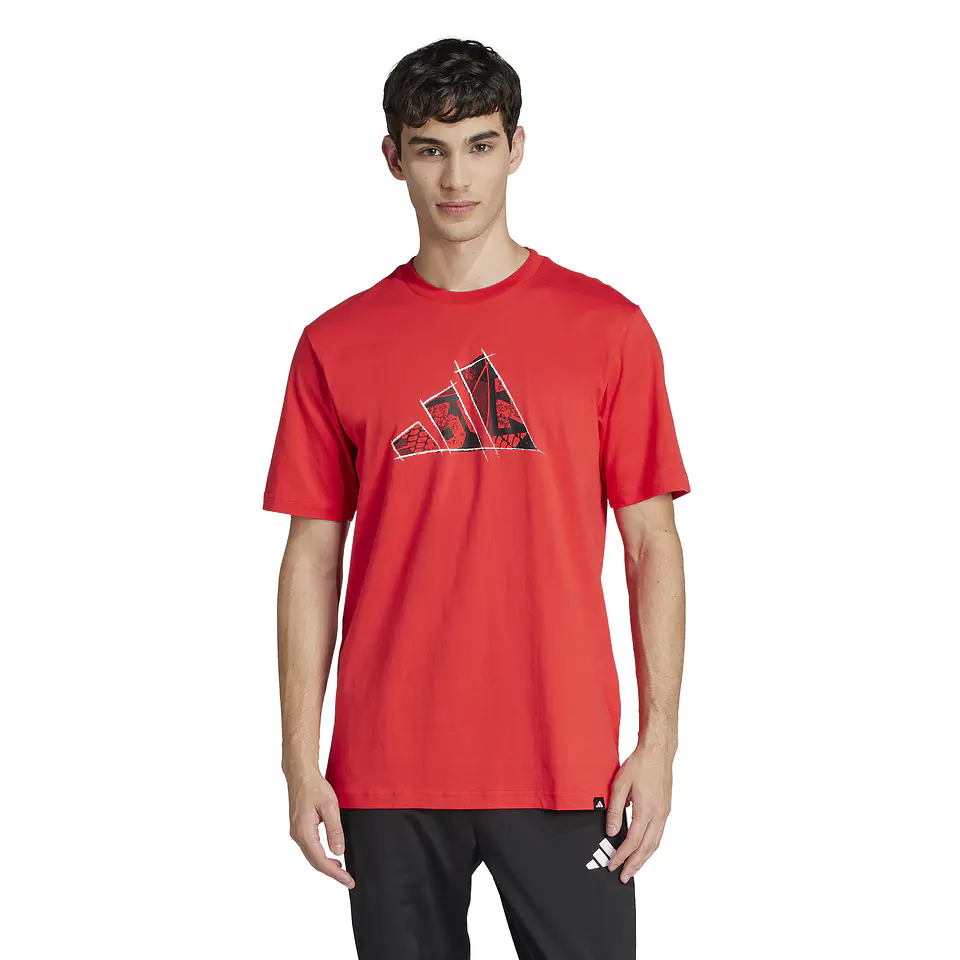Polera Hombre Roja Adidas JJ3934 1