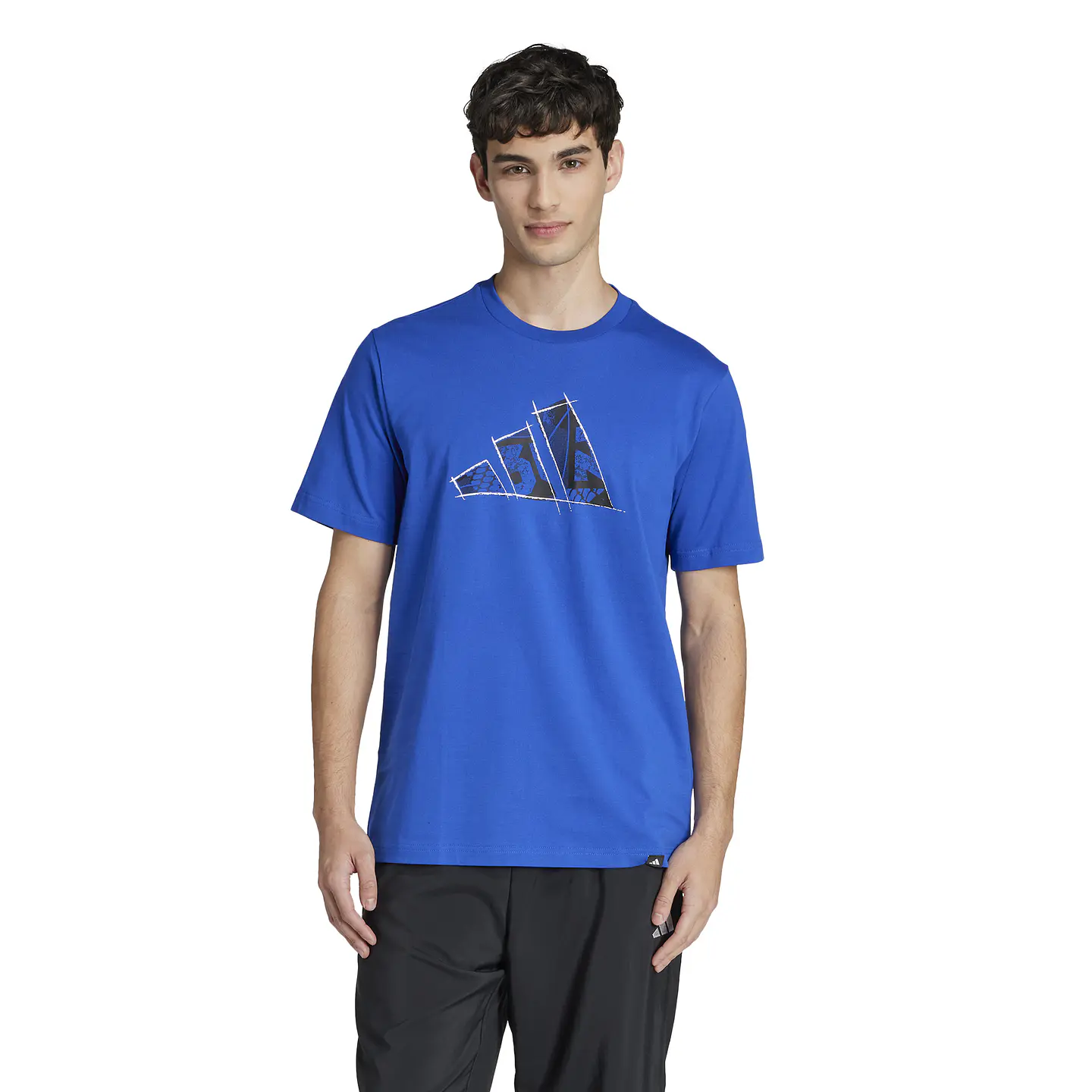 Polera Hombre Azul Adidas JJ3933 1