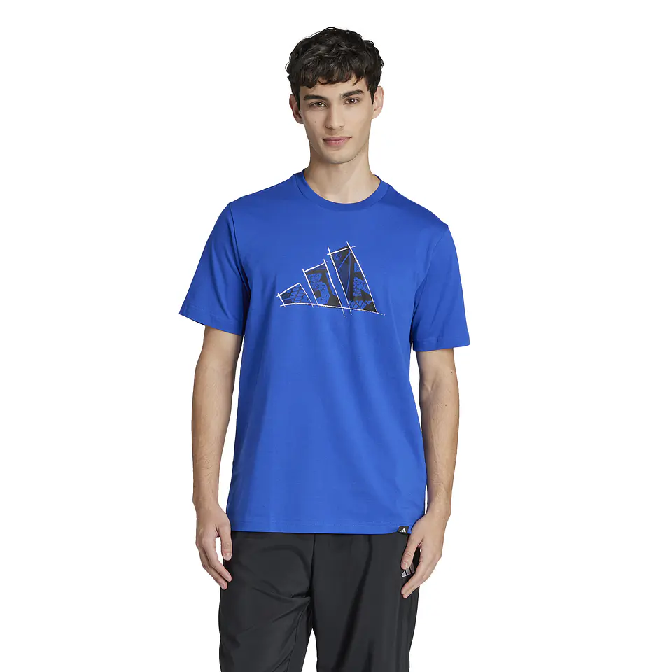 Polera Hombre Azul Adidas JJ3933 1