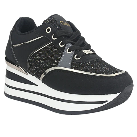 Zapatilla Mujer Negra Chalada 23-JETTIX-2BK