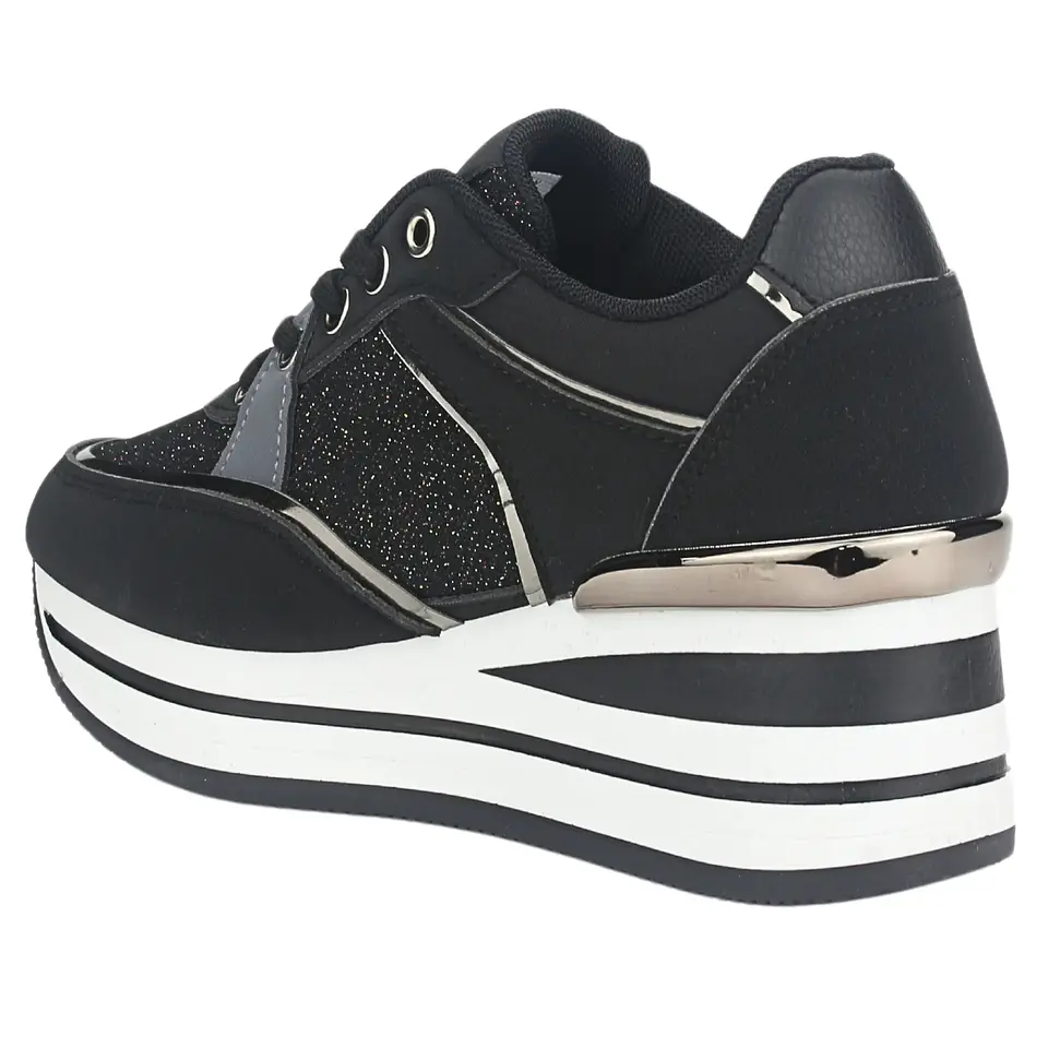 Zapatilla Mujer Negra Chalada 23-JETTIX-2BK 2