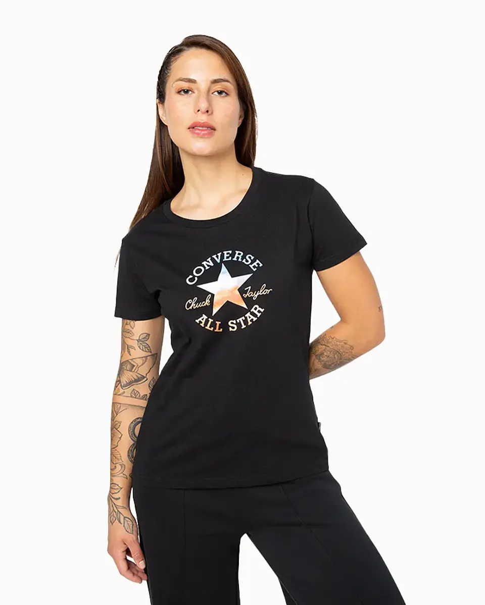 Polera Mujer Negra Converse CNVSP25WTEE3-001 1