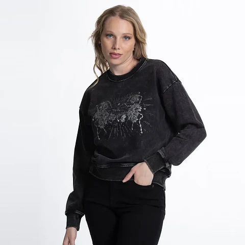 Polerón Mujer Negro Ellus SFL66200