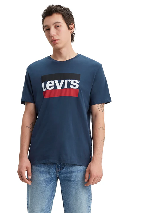 Polera Hombre Azul Levis 39636-0003