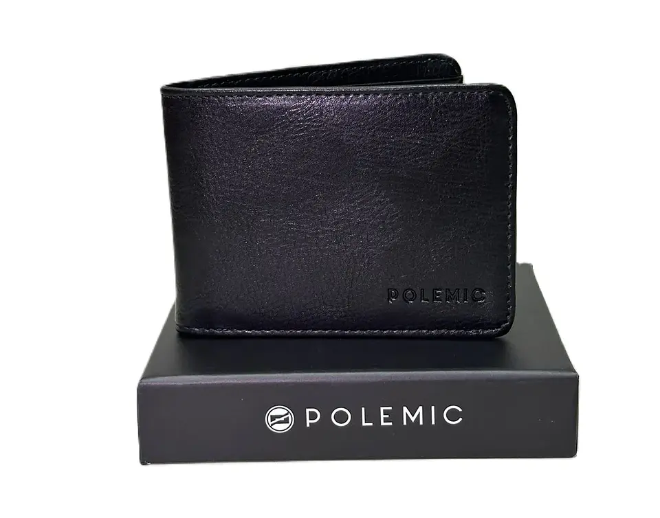 Billetera Hombre Negra Polemic-Cpaz TI0449 1