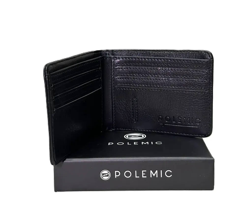 Billetera Hombre Negra Polemic-Cpaz TI0449 2
