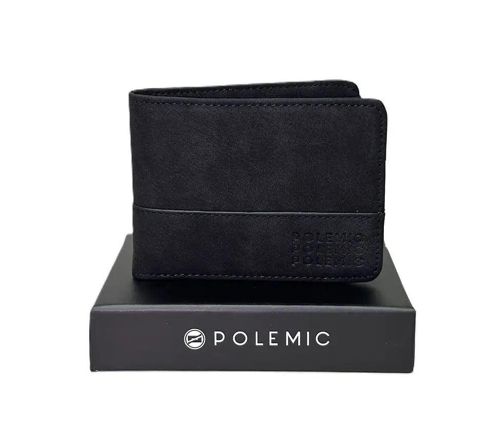 Billetera Hombre Negra Polemic-Cpaz TI0450 1