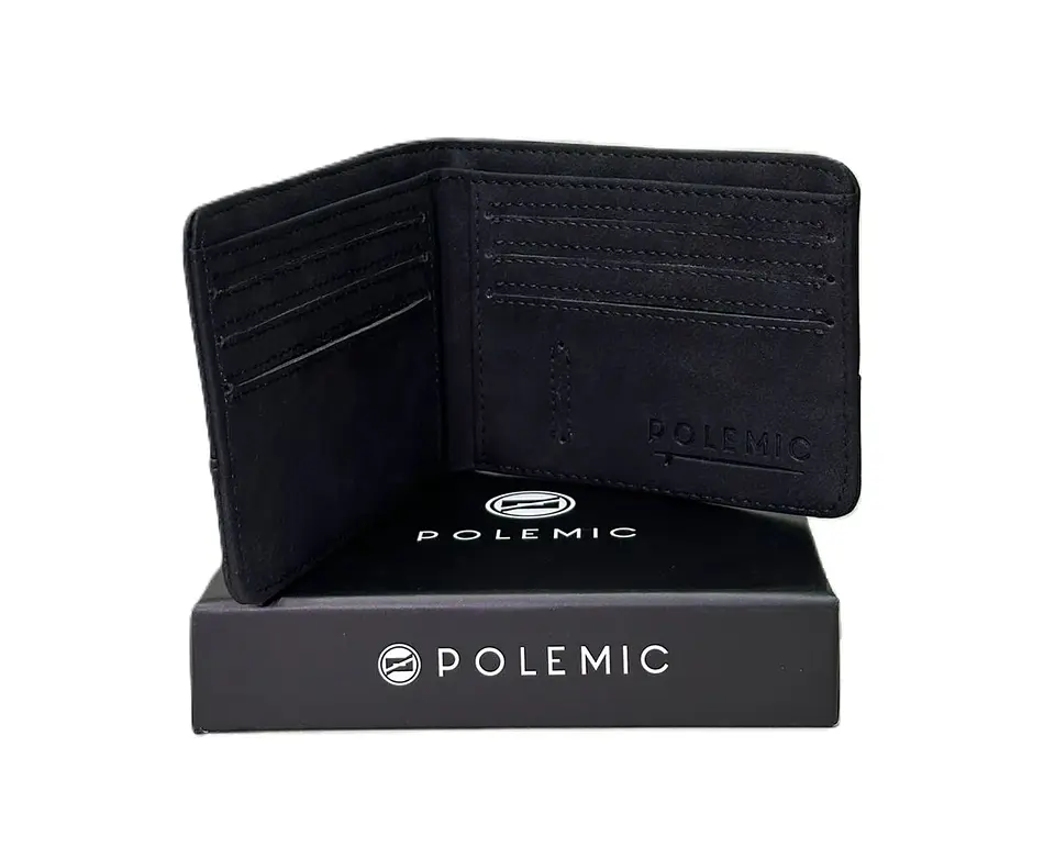 Billetera Hombre Negra Polemic-Cpaz TI0450 2